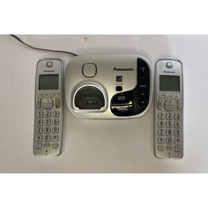 Panasonic KX-TGD220 KX-TGD223N Cordless Phone Answering System 2 Handsets Tested